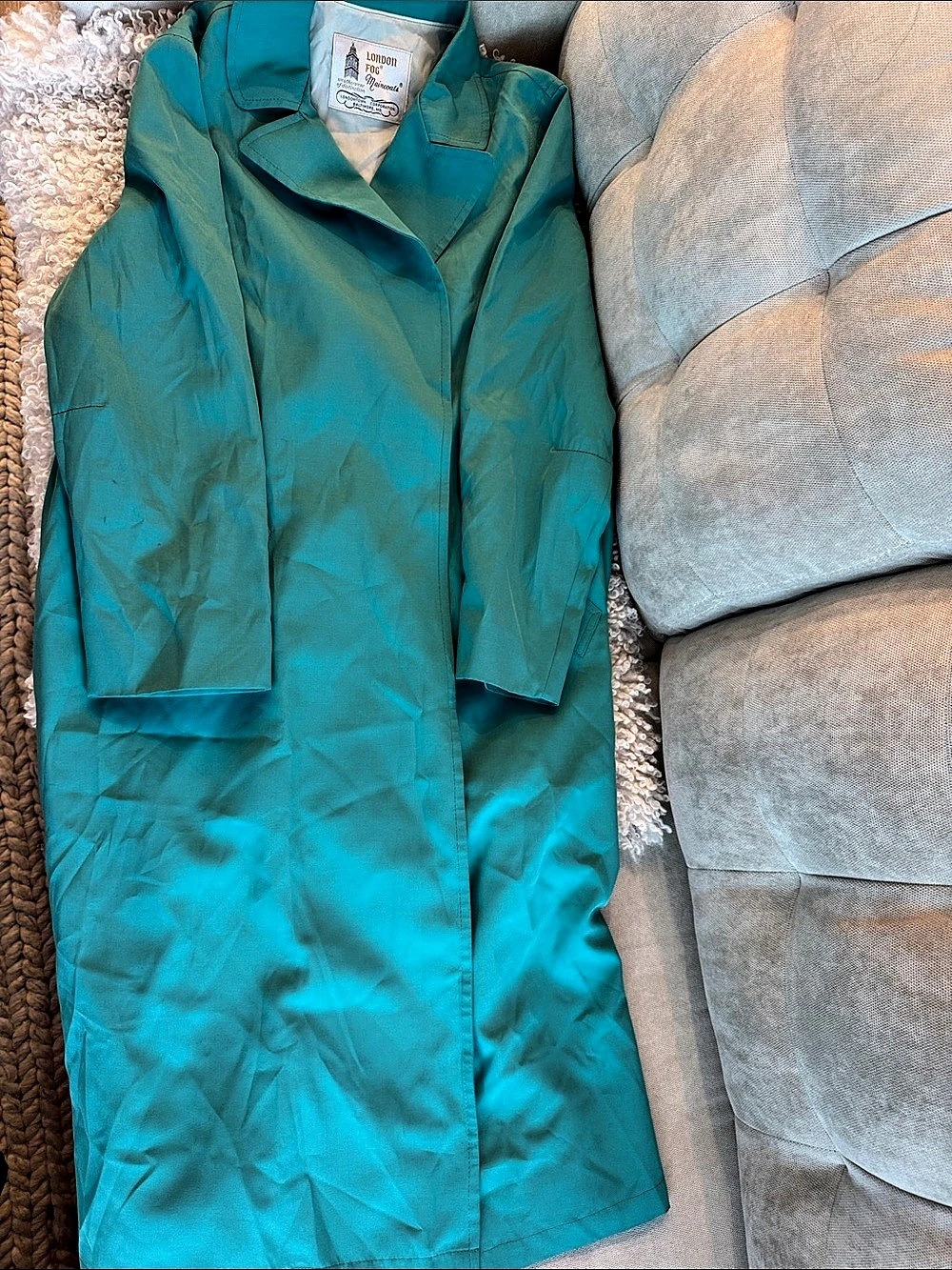 London Fog Maincoat Blue Women's Raincoat